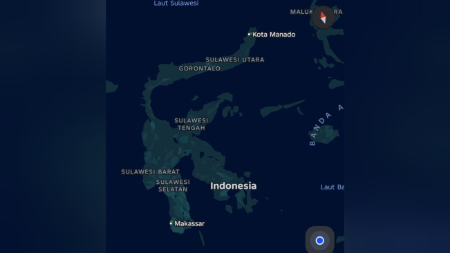 Ilustrasi Pulau Sulawesi. [Google Peta]